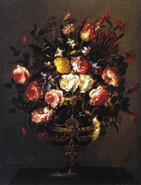 Vase Of Flowers by Juan De Arellano