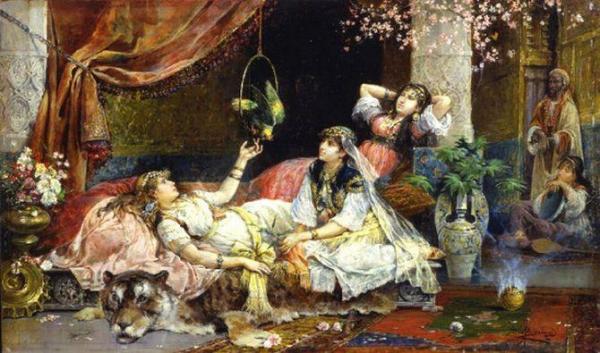 In The Harem by Juan Gimenez Y Martin