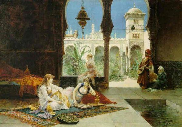 In The Harem by Juan Gimenez Y Martin Oil Painting Reproductions
