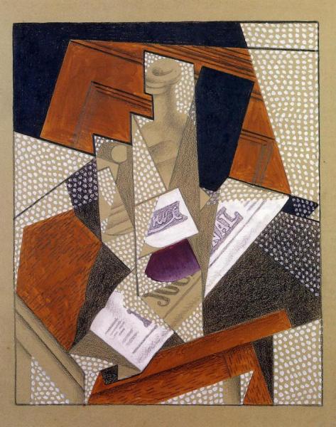 Bottle by Juan Gris