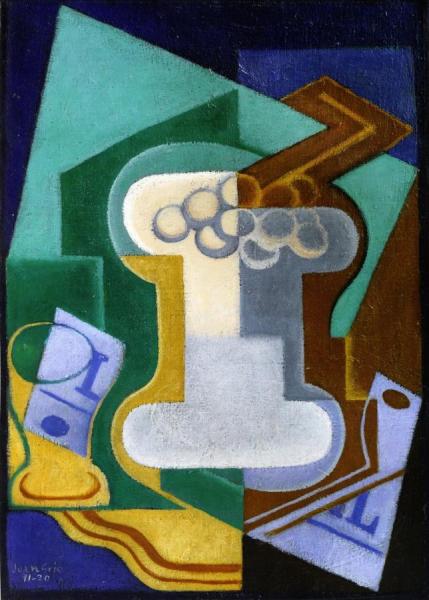Glass And Fruit by Juan Gris Oil Painting Reproductions