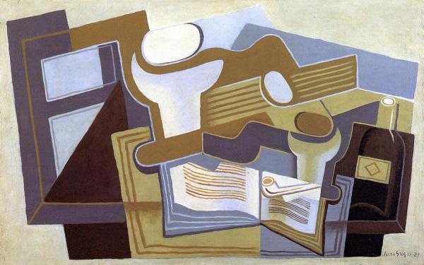 Guitar And Fruit Dish by Juan Gris