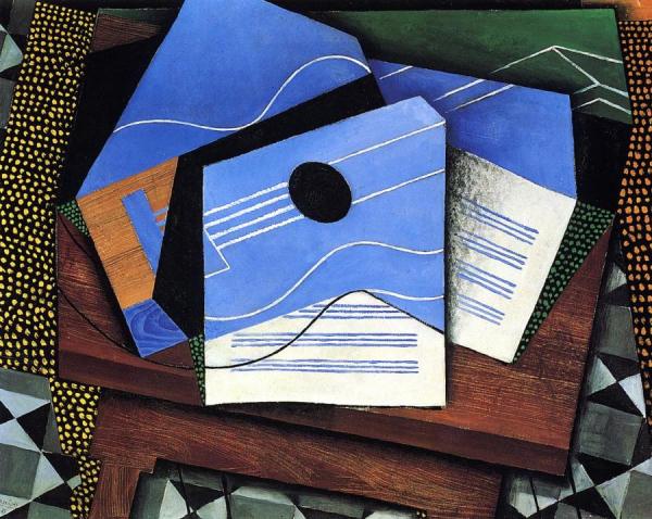 Guitar On A Table by Juan Gris