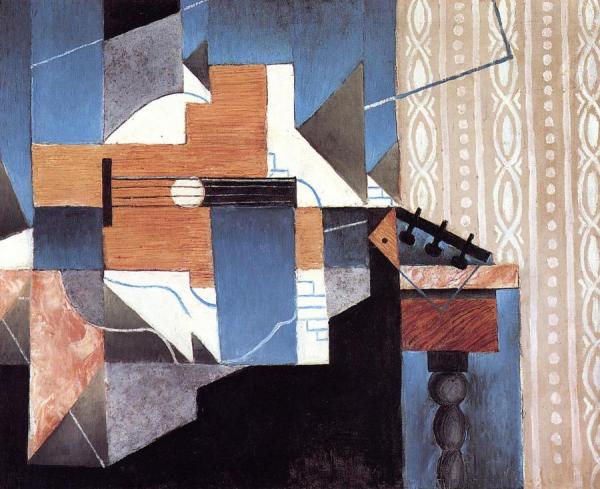 Guitar On The Table by Juan Gris