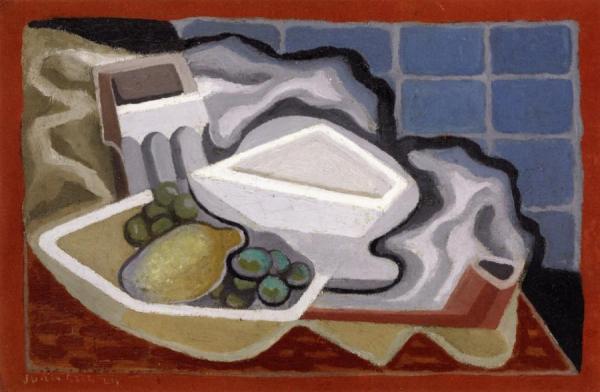 Lemon And Grapes by Juan Gris