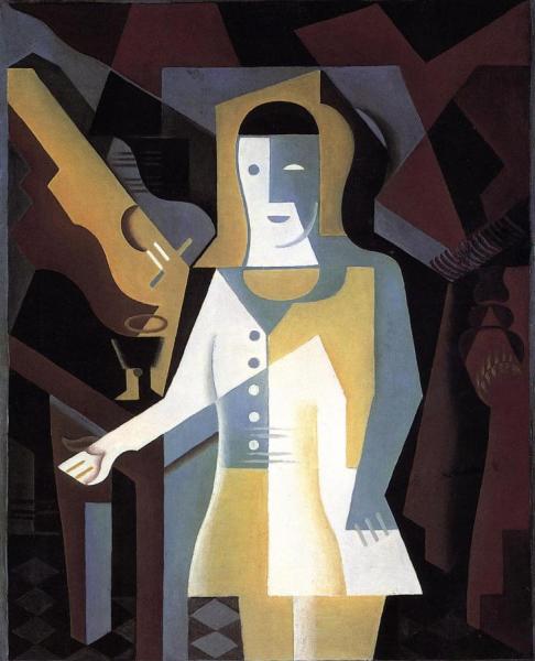 Pierrot by Juan Gris Oil Painting Reproductions