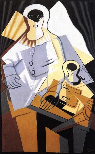 Pierrot by Juan Gris