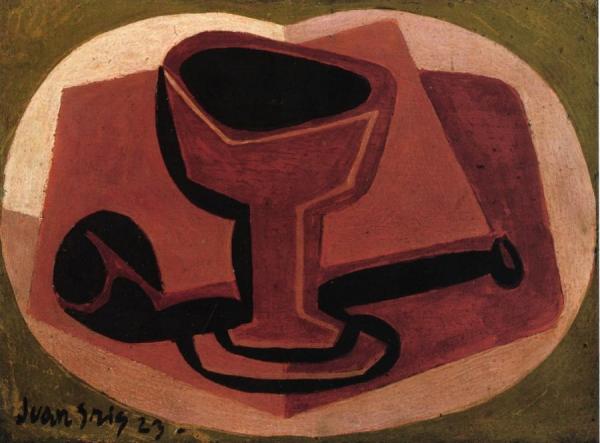 Pipe And Glass by Juan Gris