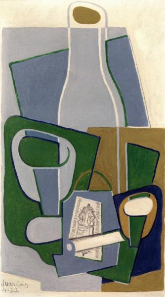 Pipe And Pack Of Tobacco by Juan Gris