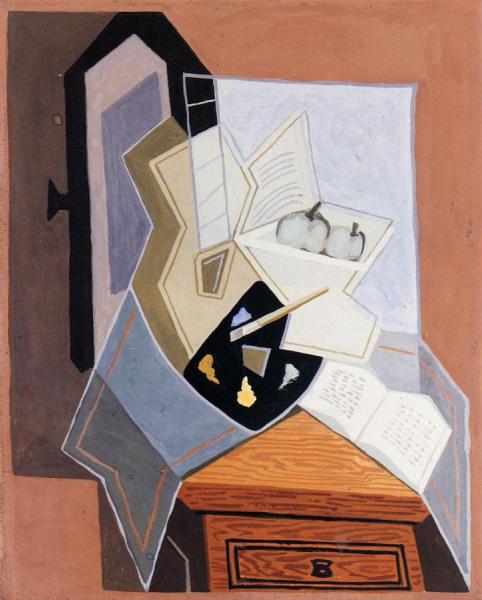 Still Life At The Open Windowq by Juan Gris