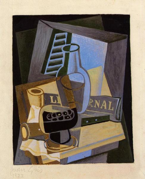 Still Life In Front Of The Wiindow by Juan Gris