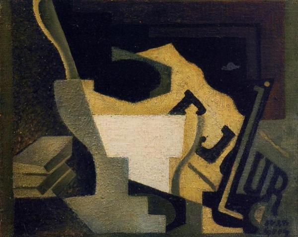Still Life With Newspaper by Juan Gris