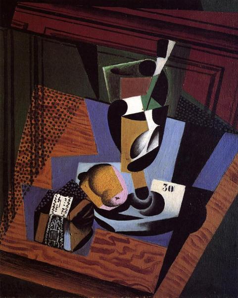 The Packet Of Tobacco by Juan Gris