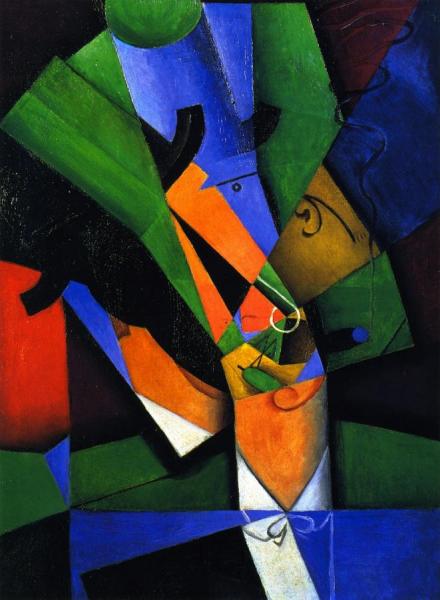 The Smoker by Juan Gris