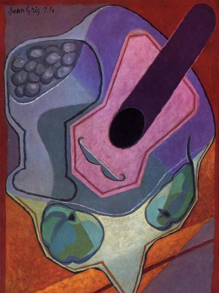 Juan Gris Violin With Fruit
