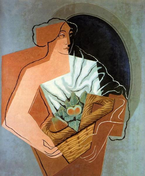 Woman With Basket by Juan Gris
