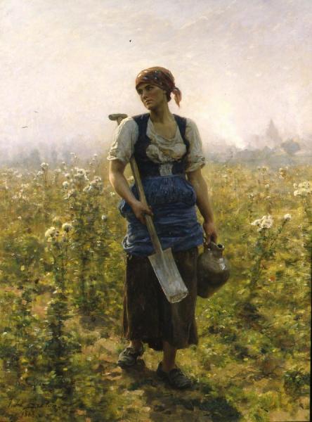 Le Matin by Jules-adolphe Breton