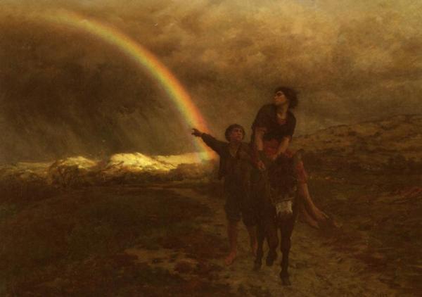 Rainbow by Jules-adolphe Breton