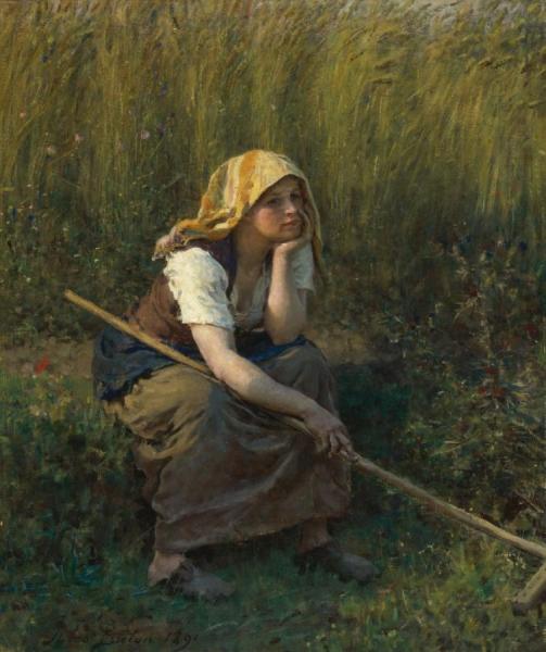 Summer by Jules-adolphe Breton