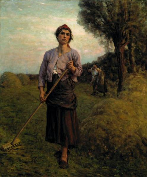 The Gleaner by Jules-adolphe Breton