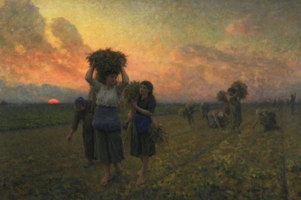 The Last Gleanings by Jules-adolphe Breton