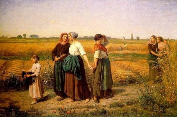 The Reapers by Jules-adolphe Breton
