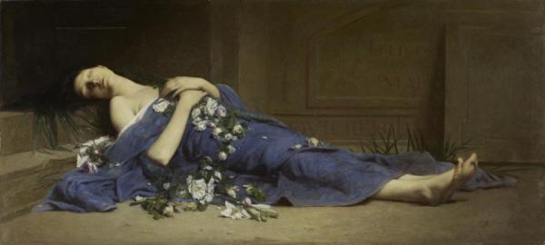 Martyr In The Catacombs by Jules Cyrille Cave