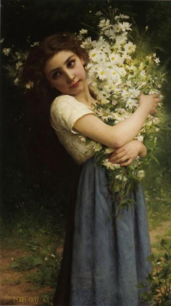 The Flower Girl by Jules Cyrille Cave