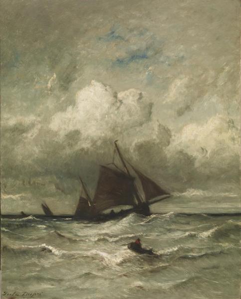 At Sea by Jules Dupré Oil Painting Reproductions