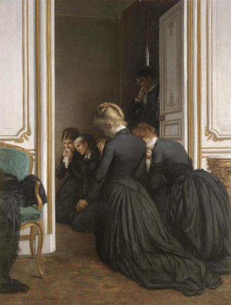 The Last Prayer, 1887 by Jules Emile Saintin