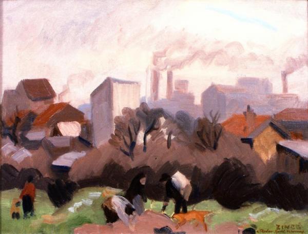 The Outskirts Of The City by Jules-emile Zingg