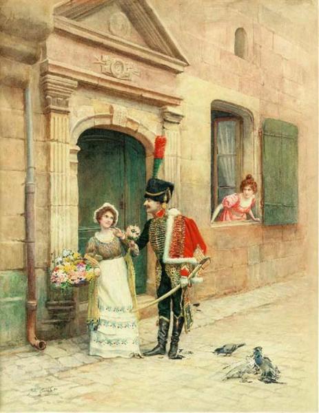 The Flower Seller by Jules Girardet