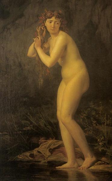 A Bathing Nude by Jules Joseph Lefebvre Oil Painting Reproductions