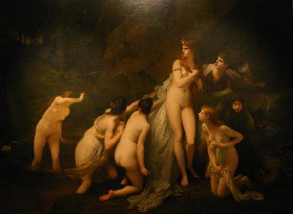 Diana Surprised by Jules Joseph Lefebvre Oil Painting Reproductions