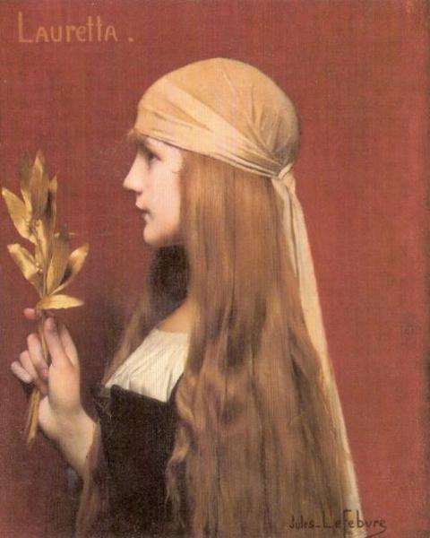 Lauretta by Jules Joseph Lefebvre Oil Painting Reproductions
