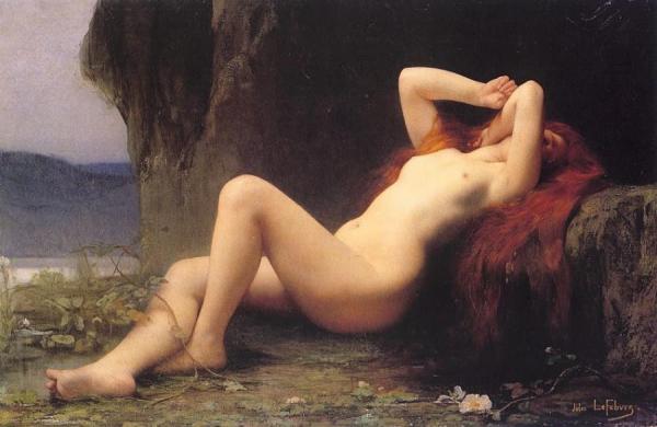 Mary Magdalen In The Grotto by Jules Joseph Lefebvre