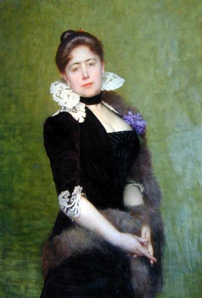 Portrait Of A Lady by Jules Joseph Lefebvre
