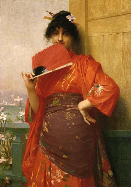 The Language Of The Fan by Jules Joseph Lefebvre