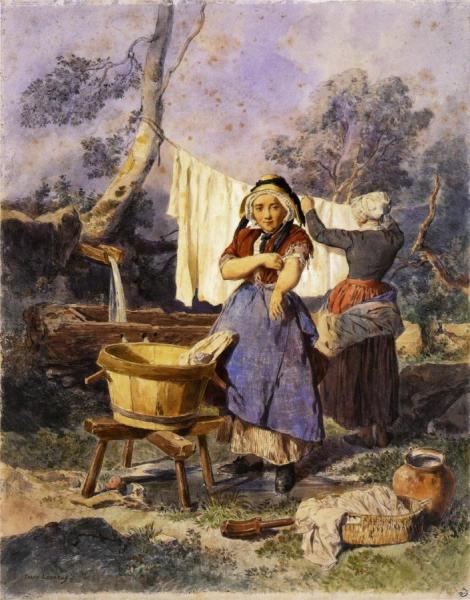 Washerwomen by Jules Laurens