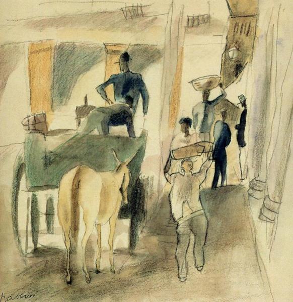 A Street In Cuba by Jules Pascin