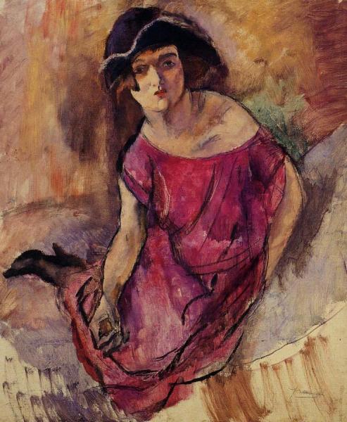 Beautiful English Girl by Jules Pascin