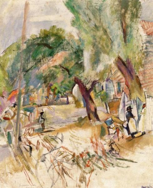 Cuban Figures by Jules Pascin