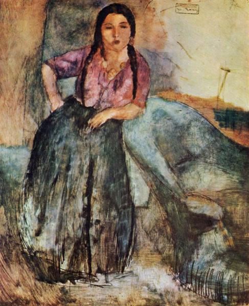 Gypsy Girl by Jules Pascin