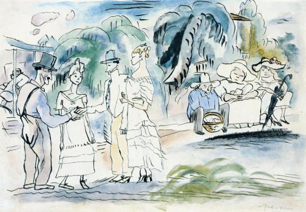 In Florida by Jules Pascin