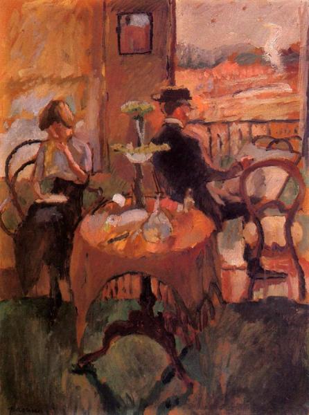 Interior Scene by Jules Pascin