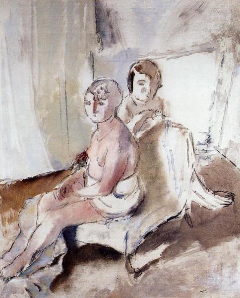 Margot And Madeleine by Jules Pascin
