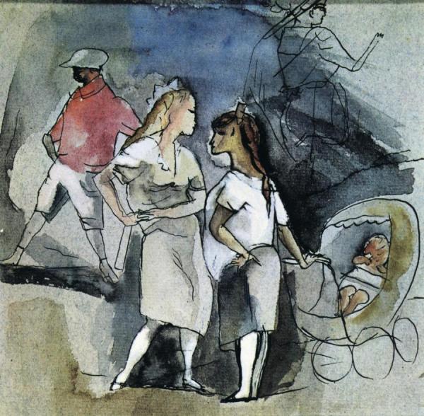 Men, Women And Children by Jules Pascin