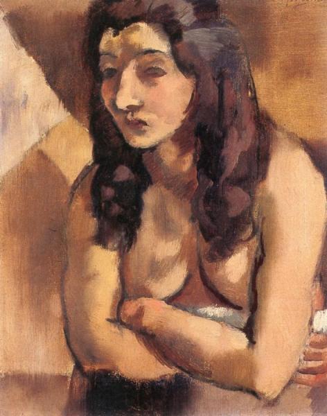 Nude With Crossed Arms by Jules Pascin