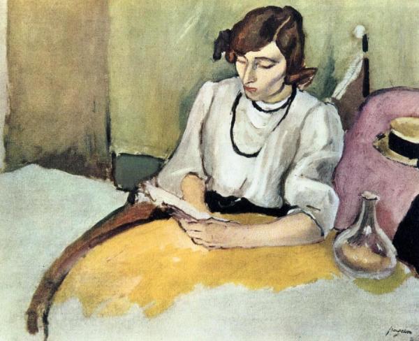 Portrait Of Hermine David by Jules Pascin