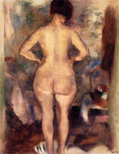 Raymonde From The Back by Jules Pascin